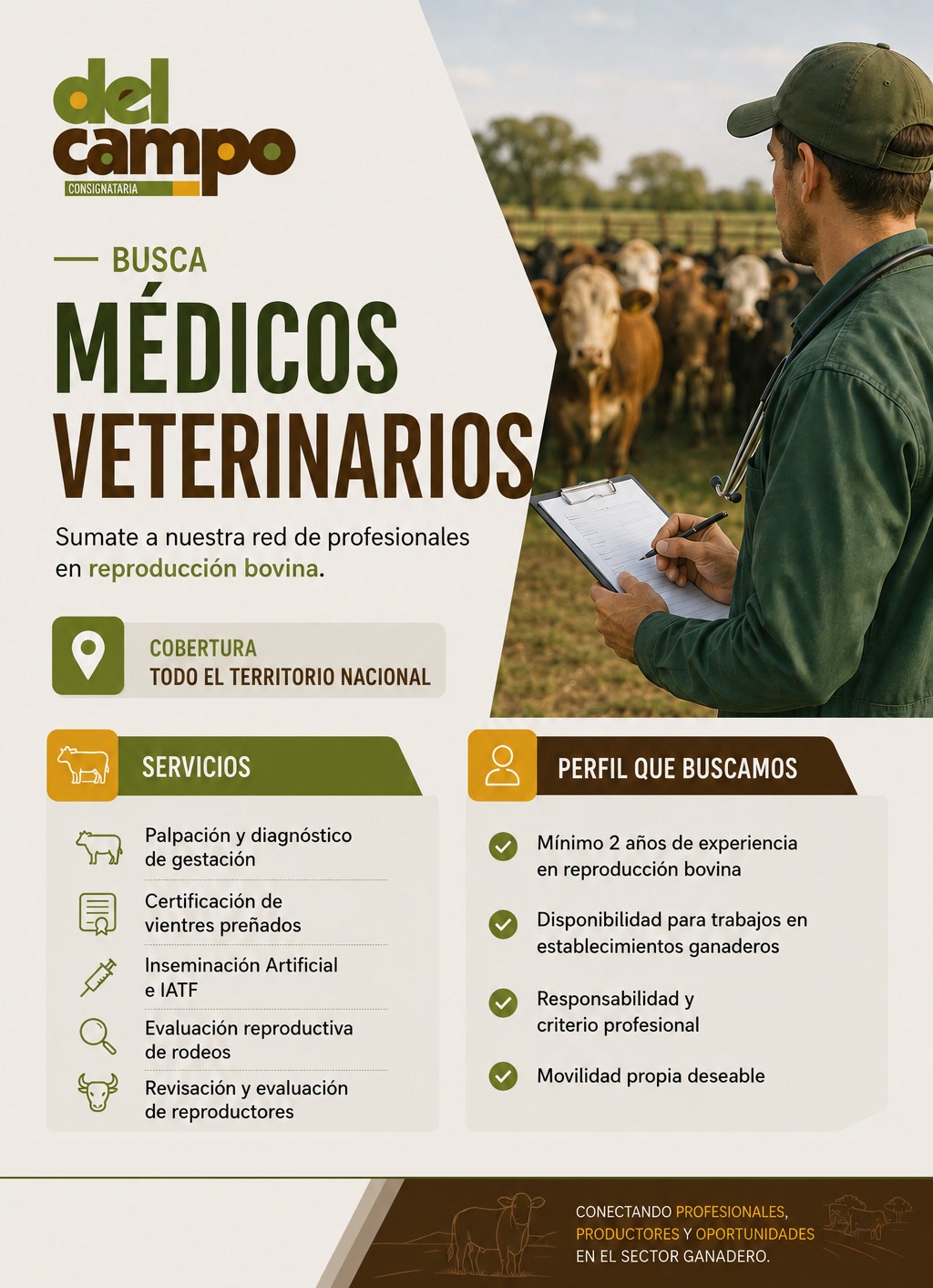 Aviso de la búsqueda de Médicos Veterinarios